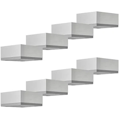 Abbildung von SOTECH 8er Set Möbelbeine MOTEL 30 mm 65 x Silberoptik eloxiert Stützfüße aus Aluminium