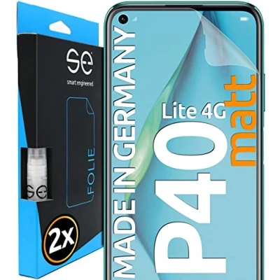 Abbildung von smart engineered [2 Stück] Entspiegelte 3D Schutzfolien kompatibel mit Huawei P40, hüllenfreundliche Matte Displayschutz Folie, Schutz vor Schmutz und Kratzern, kein Schutzglas