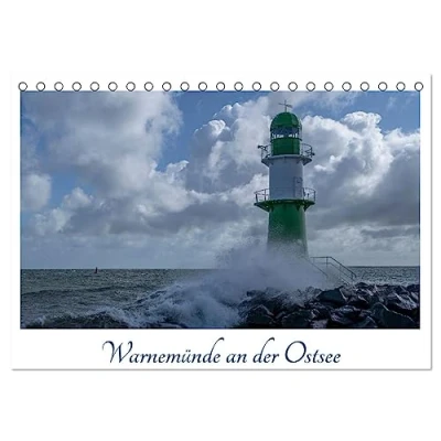 Abbildung von Warnemünde an der Ostsee (Tischkalender 2025 DIN A5 quer), CALVENDO Monatskalender