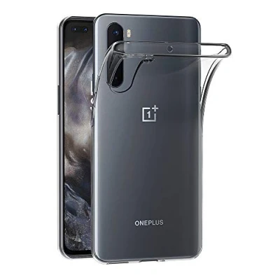 Abbildung von AICEK Hülle Compatible für OnePlus Nord Transparent Silikon Schutzhülle Case Clear Durchsichtige TPU Bumper Handyhülle (6,44 Zoll)