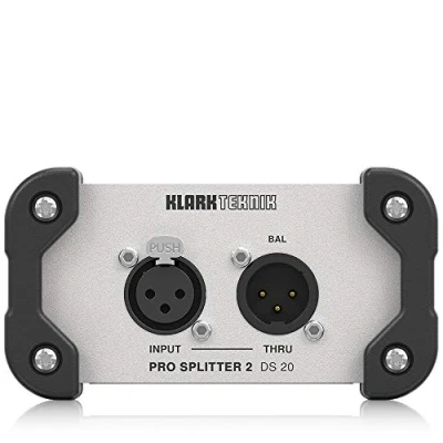 Abbildung von Klark Teknik PRO SPLITTER 2 DS 20 Passiver 1 In/2 Out Signalsplitter mit Midas Transformator und erweitertem Dynamikbereich