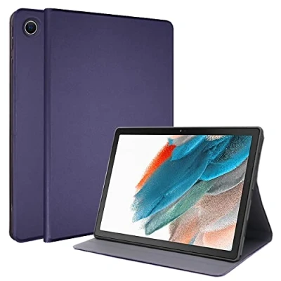 Abbildung von TECHGEAR Hülle Kompatibel mit Samsung Galaxy Tab A8 2021 10.5 Zoll (SM X200 / SM X205), Ständer und Auto Schlaf/Wach Funktion, Pu Leder Smart Case 2021, Blau