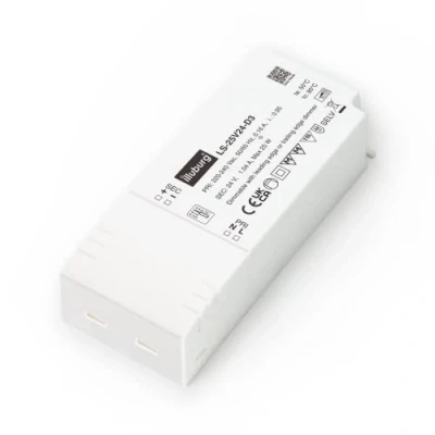 Abbildung von illuburg LED Trafo 24V Dimmbar Triac 10W 25W für Strip Lampe Netzteil Treiber Transformator Vorschaltgerät Driver