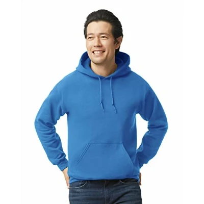 Abbildung von Gildan Herren Kapuzen Sweatshirt aus schwerem Fleece Kapuzenpullover, königsblau, XXL