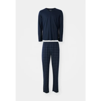 Abbildung von Schiesser Herren Fine Interlock Pyjamaset, Nachtblau_183174, 58