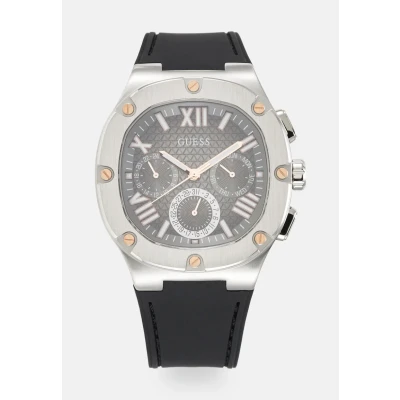 Abbildung von Guess Headline Chronograph Silver tone/gunmetal gradient/black, Herren, Größe: One Size, gradient/black