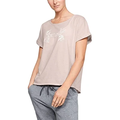 Abbildung von Under Armour Damen Kurzarmshirt Graphic Script Logo Fashion SSC, Rosa, L, 1344688 675