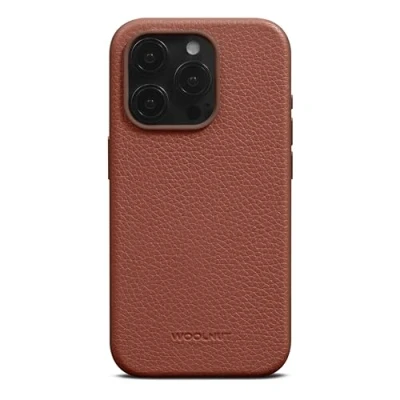 Abbildung von Woolnut Leder Hülle Case für iPhone 15 Pro (Action Button) Cognac Braun