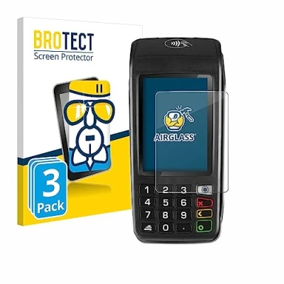 Abbildung von BROTECT Schutzglas für ingenico Move/5000 (3 Stück) Schutzfolie Panzer Folie Glas [Extrem Kratzfest 9H, Anti Fingerprint, Ultra Transparent]