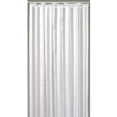 Abbildung von Vorhang, Arsvita, Kräuselband, halbtransparent, Voile, Halbtransparenter Dekoschal mit Streifen, in vielen Größen und Farben