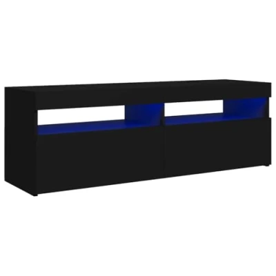 Abbildung von vidaXL TV Schrank mit LED Leuchten Schwarz 120x35x40 cm (1 St)