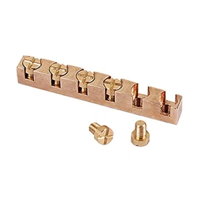Abbildung von Alnicov 43MM Höhenverstellbare Messinggitarrenmutter für 6 saitigen TL ST E Bass