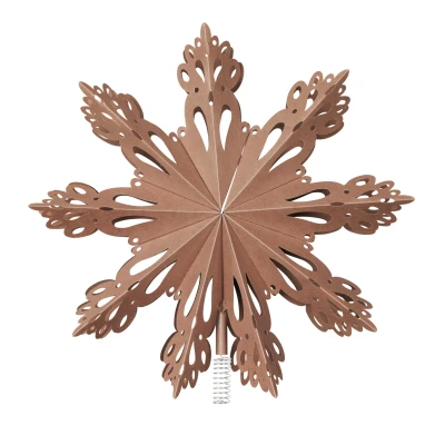 Abbildung von Broste Copenhagen CHRISTMAS STAR Baumspitze Papier indian tan 30 cm