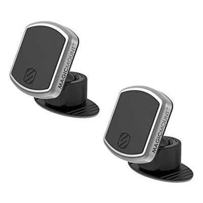 Abbildung von Scosche MPDB MagicMount Pro Universal Magnethalterung für Mobile Geräte in frustfreier Verpackung, Schwarz, Dash, 2er Pack, schwarz