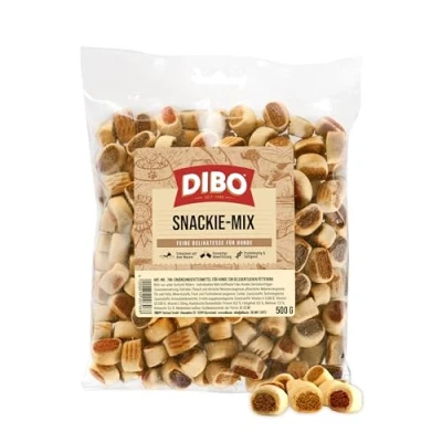 Abbildung von Snackie Mix, 500g Beutel, Backwaren als gesunde, natürliche Ernährung für Hunde von DIBO, Hundefutter, Barf, B.A.R.F., Leckerli, Hundekekse