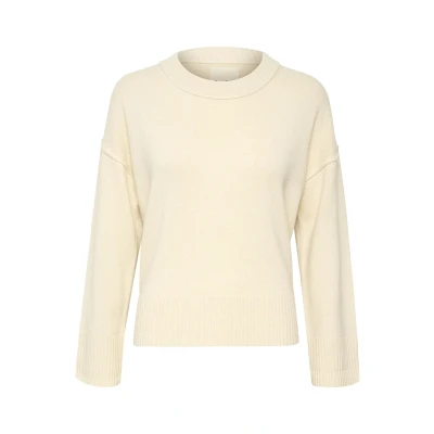 Abbildung von Part Two Charlenepw Strickpullover, Damen, Größe: 40, Whitecap gray