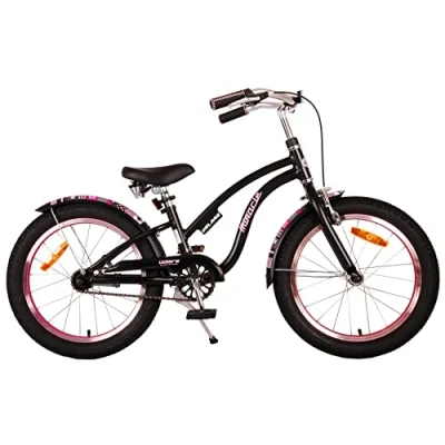 Abbildung von Miracle Cruiser Kinderfahrrad Mädchen 18 Zoll Mattschwarz Prime Collection