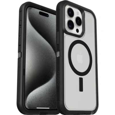 Abbildung von Apple iPhone 15 Pro Max Hülle MagSafe Kunststoff OtterBox Hard Case/Backcover Handyhülle Transparent