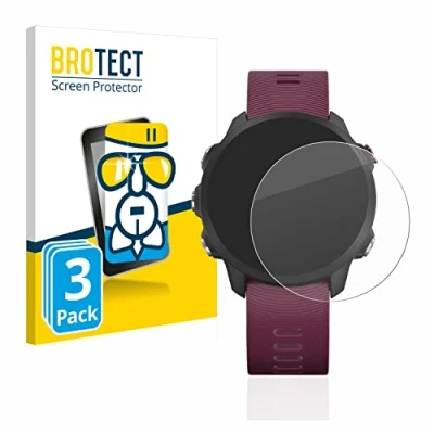 Abbildung von BROTECT Schutzglas für Garmin Forerunner 245/245 Music / 45 (3 Stück) Schutzfolie Panzer Folie Glas [Extrem Kratzfest 9H, Anti Fingerprint,