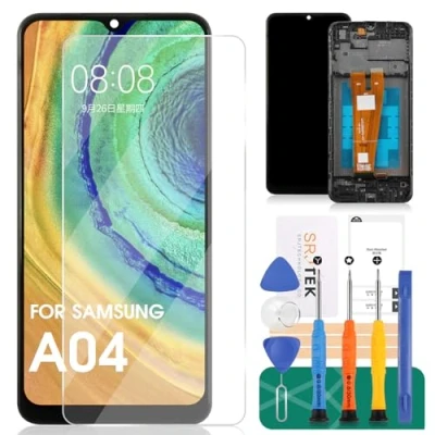 Abbildung von für Samsung A04 Bildschirm Ersatz Galaxy LCD Touch Screen Digitizer Montage Reparatur Kits mit Rahmen SM A045F A045F/DS