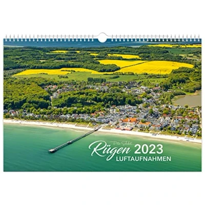 Abbildung von Kalender Rügen Luftaufnahmen 2023: 45 x 30 cm weißes Kalendarium