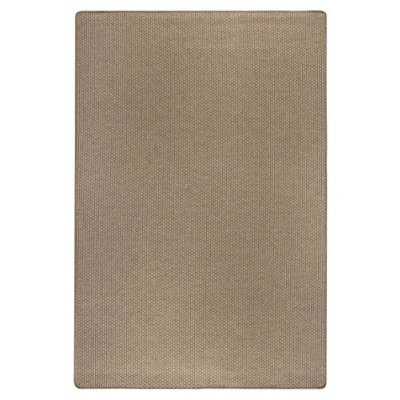 Abbildung von Webteppich Kurzflor Flachgewebe Wohnbereich Struktur creme hellbraun 133 x 190 cm. Weitere Farben und Größen verfügbar