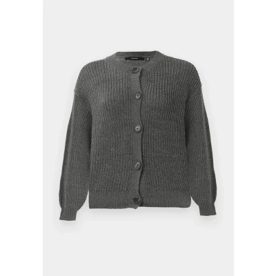 Abbildung von Vero Moda Vmlea O NECK Strickjacke, Damen, Größe: XS, Asphalt