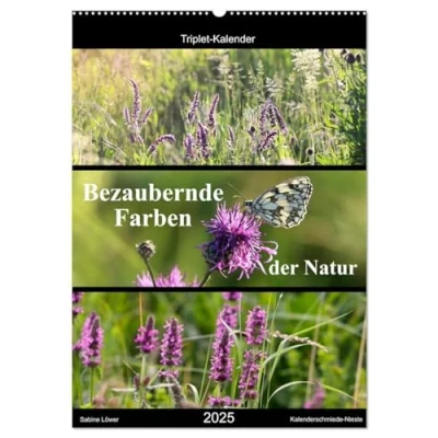 Abbildung von Bezaubernde Farben der Natur (Wandkalender 2025 DIN A2 hoch), CALVENDO Monatskalender: Triplets