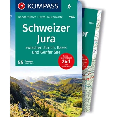Abbildung von KOMPASS Wanderführer Schweizer Jura, 55 Touren mit Extra Tourenkarte: GPS Daten zum Download