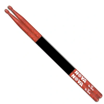 Abbildung von Vic Firth vf n5br Nova 5B Wood Tip Drum Sticks Rot