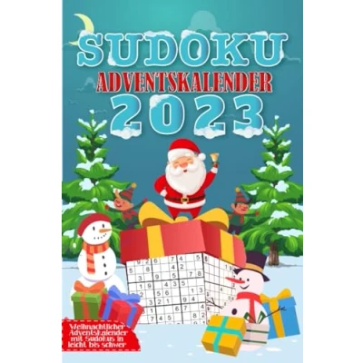 Abbildung von Sudoku Adventskalender 2023: Weihnachtskalender für Erwachsene Jeden 3 Sudokus mit unterschiedlichen Schwierigkeitsstufen