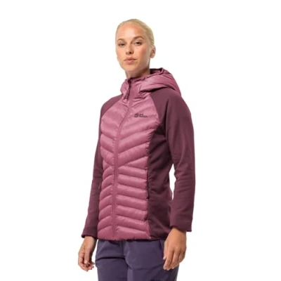 Abbildung von Jack Wolfskin Routeburn PRO Hybrid Winterjacke, Damen, Größe: Small, Raisin