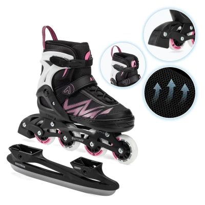 Abbildung von ATTABO Kinder Inliner Kylo 2in1 Blue Vielseitig verstellbare Inlineskates für 30 41 Hohe Qualität und Komfort mit 82A harten Rädern ABEC 7 Gleitlagern Exzellente Anpassung