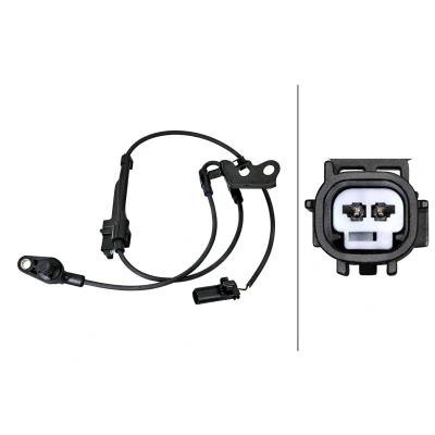 Abbildung von HELLA 6PU 230 048 931 ABS Sensor Vorderachse rechts Induktivsensor 2 955 TOYOTA: Corolla X Limousine