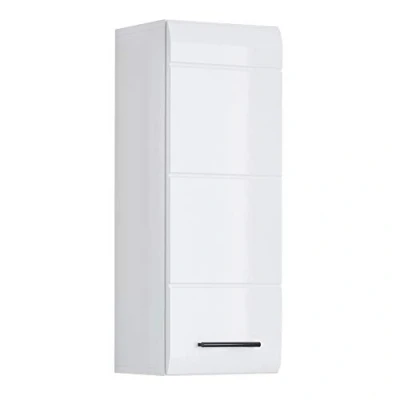 Abbildung von trendteam smart living Hängeschrank Wandschrank Badezimmer Skin Aufbaumaß (BxHxT) 30 x 77 23 cm Farbe Weiß Hochglanz 111650101