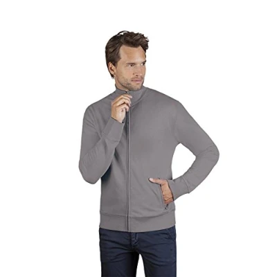 Abbildung von Promodoro Sweatjacke Stand Up Collar Jacke mit angerauter Innenseite, auch in großen Größen bis 5XL