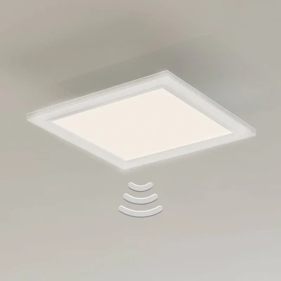 Abbildung von Briloner Leuchten LED Panel 7187 016, Leuchtdauer einstellbar, Tageslichtsensor, fest verbaut, Neutralweiß, Bewegungssensor, weiß, LED, 4000K