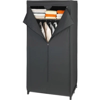 Abbildung von WENKO Kleiderschrank &quot;Deep Black&quot;, Maße (B x H T): 75 160 50 cm