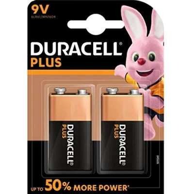 Abbildung von Duracell Batterie Plus 9Volt Block (6LR61) im 2er Pack