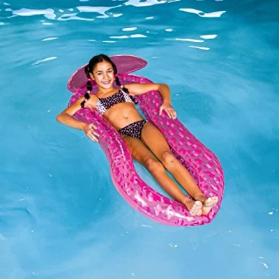 Abbildung von Swim Essentials Luftmatratze Wasserhängematte Neon Leopard 155 x 75 15 cm