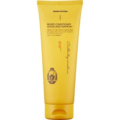 Abbildung von Seven Potions Bart Conditioner für Männer Beugt Bartjucken und Schuppen vor Natürlich, Vegan, Tierversuchsfrei (Woodland Harmony, 250 ml)