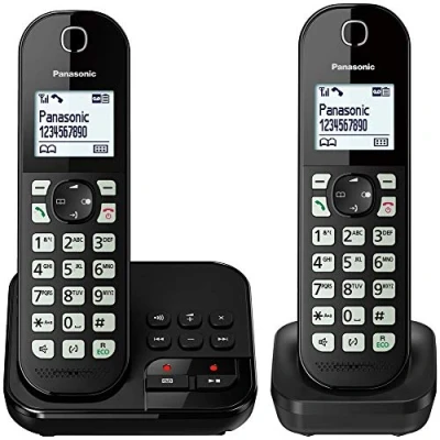 Abbildung von Panasonic KX TGC462GB Schwarz Schnurloses DECT Telefon