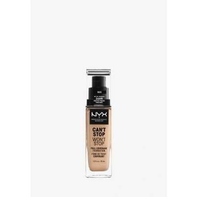 Abbildung von NYX Professional Makeup Can&#039;t Stop Won&#039;t Full Coverage Foundation Nude 30 ml