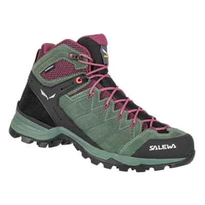 Abbildung von Salewa WS ALP MATE MID WP Hikingschuh, Damen, Größe: 38.5, Duck green road Schuhe