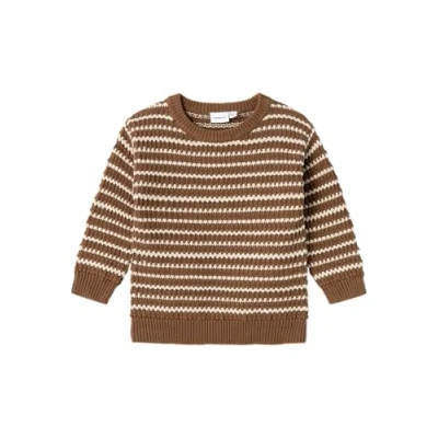 Abbildung von Name it Strickpullover für Kinder, Größe: 110, Pecan pie
