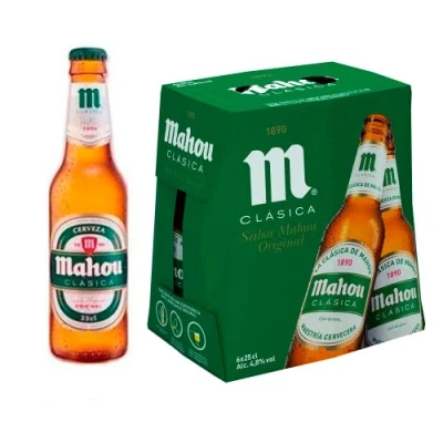 Abbildung von mahou CLASICA bier Dosen 4.8% Alkohol. Seit 1993 begleitet Clásica Ihre besonderen Momente. Beer, Sor, Ol, Cerveza, Piwo, Olut, Biere, пиво, biere der welt, bier, set (12 dosen, 0,33 l)