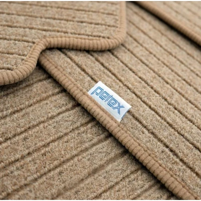 Abbildung von PETEX Jona Autoteppich Premium Passform vorne und hinten beige 3 teilig