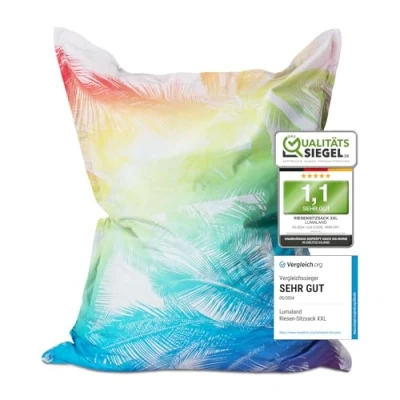 Abbildung von Lumaland Sitzsack XXL Bean Bag Riesen Sitzkissen 380L 140x180cm Special Edition, In &amp; Outdoor wasserfest Gaming