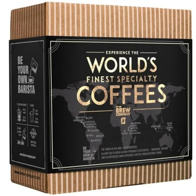 Abbildung von Innovatives Kaffee Geschenk Set für Männer &amp; Frauen 7 Beste Single Estate Spezialitäten Bio Kaffees Aus Aller Welt Brauen Genießen Sie Jederzeit Überall Probierset Kaffeeliebhaber