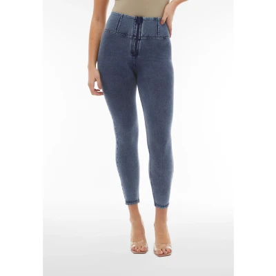 Abbildung von Freddy PUSH UP WR.UP Superskinny VITA ALTA CON Z Stoffhose Denim blu scuroblue seams, Damen, Größe: Small, scuro blue seams